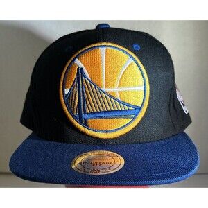 Mitchell and Ness NBA GOLDEN STATE WARRIORS Logo Snapback Hat, Cap